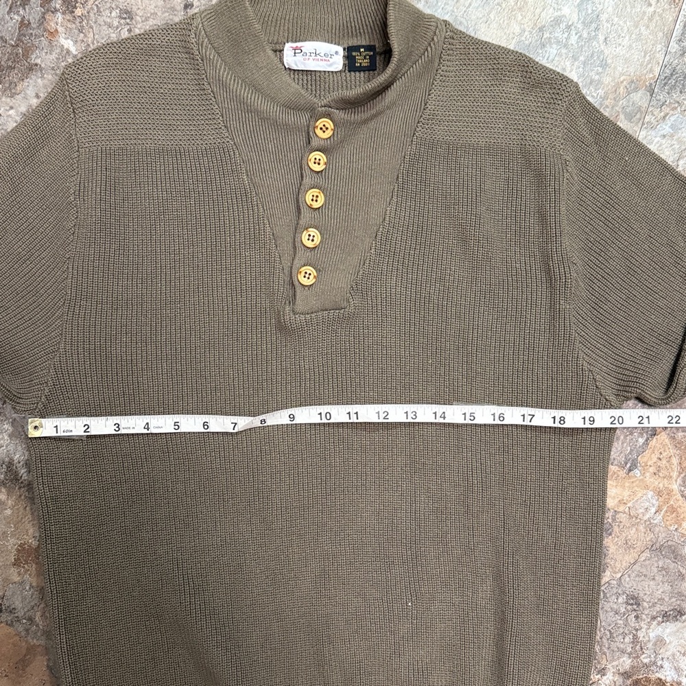 Parker of Vienna Taupe Men's Crewneck Sweater size M - Picture 3 of 5